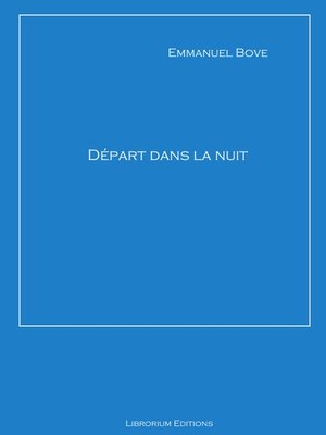 cover image of Départ dans la nuit